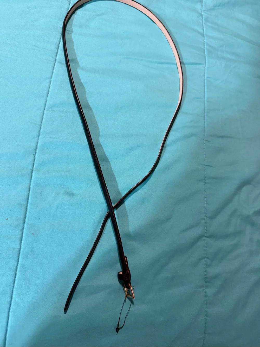 Black Women's Belt with Gold Buckle